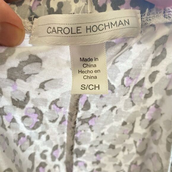 Cotton Pastel Cheetah Print Lounge/Pajama Pants from Carole Hochman - Picture 2 of 5